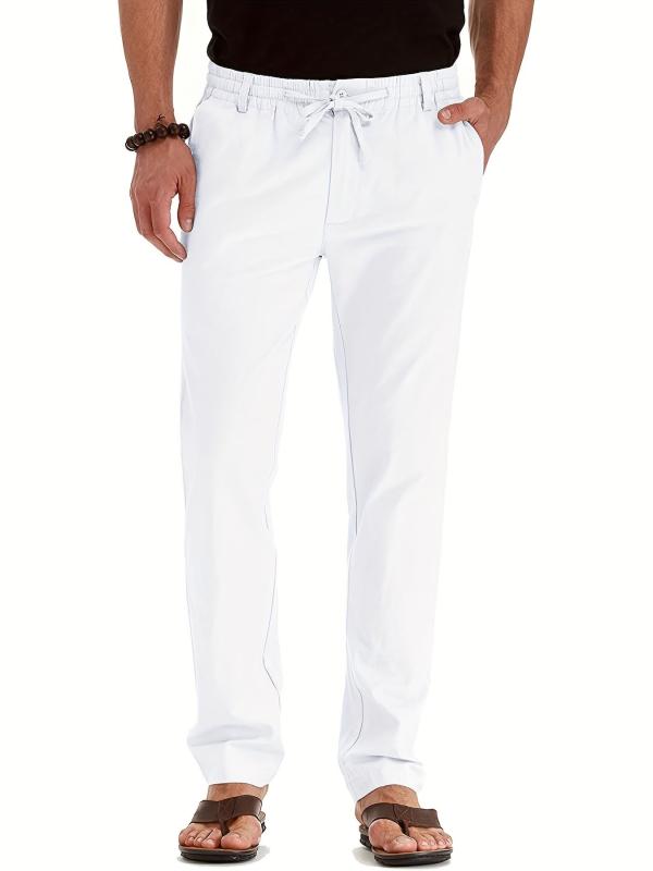 Men's Elastic Waist Business Casual Trousers