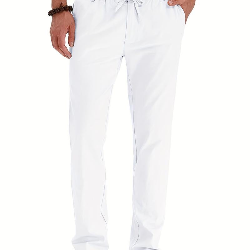 Men's Elastic Waist Business Casual Trousers