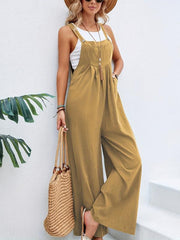 Boho Sleeveless Jumpsuit With Pockets