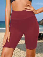 High Waist Mid Length Swimming Pants for Women