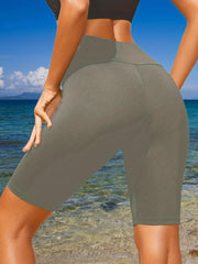 High Waist Mid Length Swimming Pants for Women