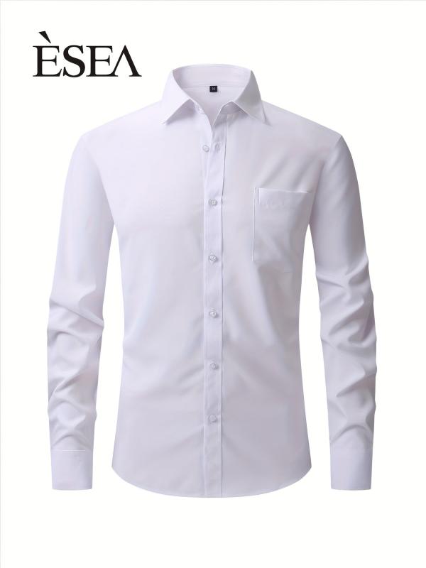 Multicolor Long Sleeve Button Down Men's Dress Shirt