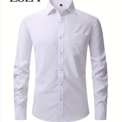 Multicolor Long Sleeve Button Down Men's Dress Shirt