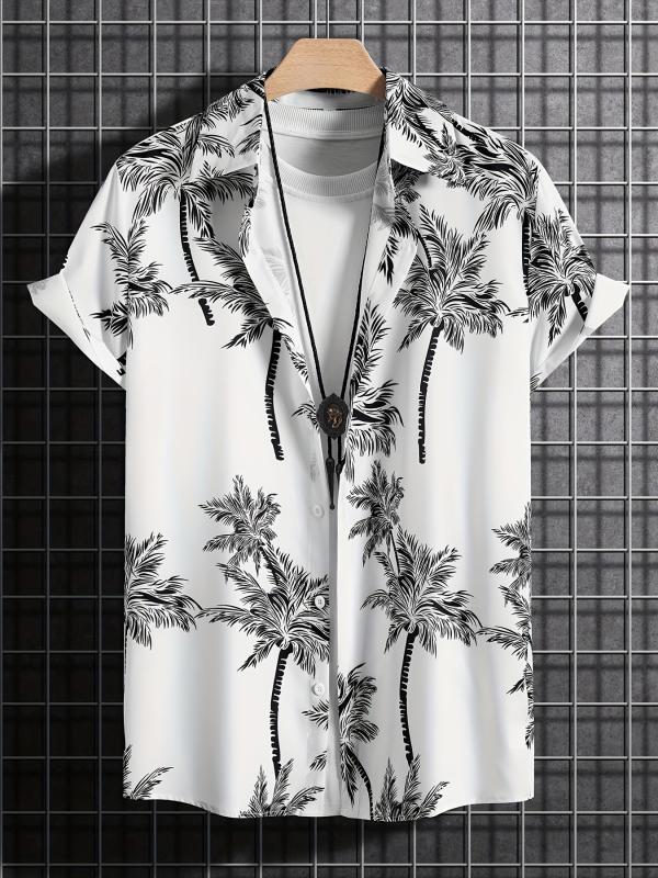 Floral Pattern Short Sleeve Hawaiian Shirt for Summer