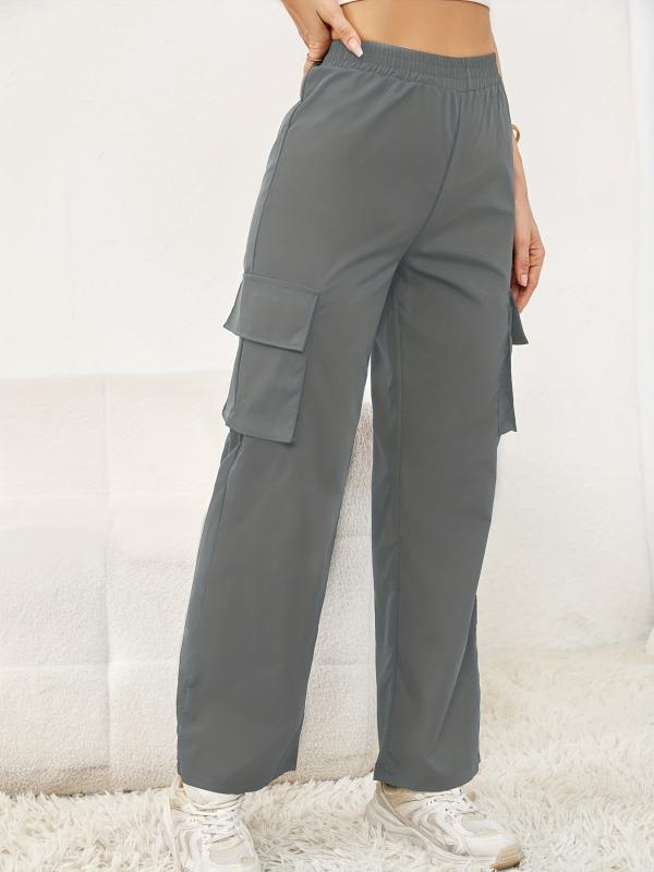 Cargo Pants High Waist Casual Wide Legs Sweatpants