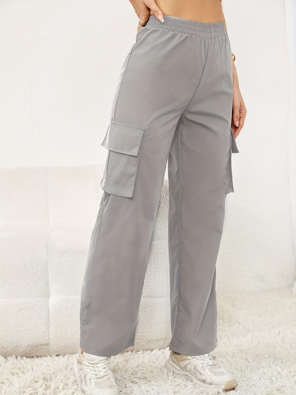 Cargo Pants High Waist Casual Wide Legs Sweatpants
