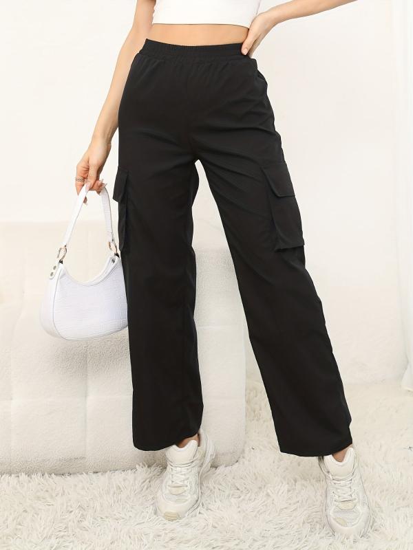Cargo Pants High Waist Casual Wide Legs Sweatpants