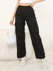 Cargo Pants High Waist Casual Wide Legs Sweatpants