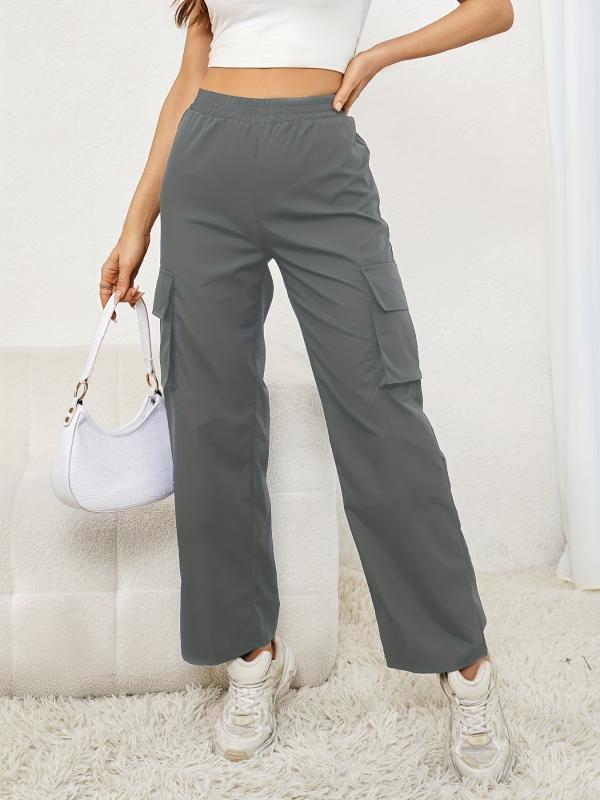 Cargo Pants High Waist Casual Wide Legs Sweatpants
