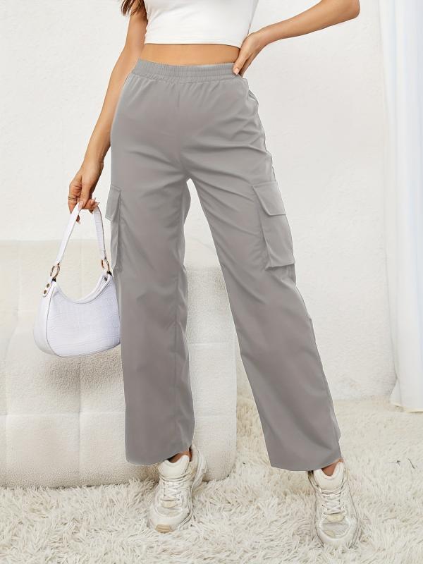 Cargo Pants High Waist Casual Wide Legs Sweatpants