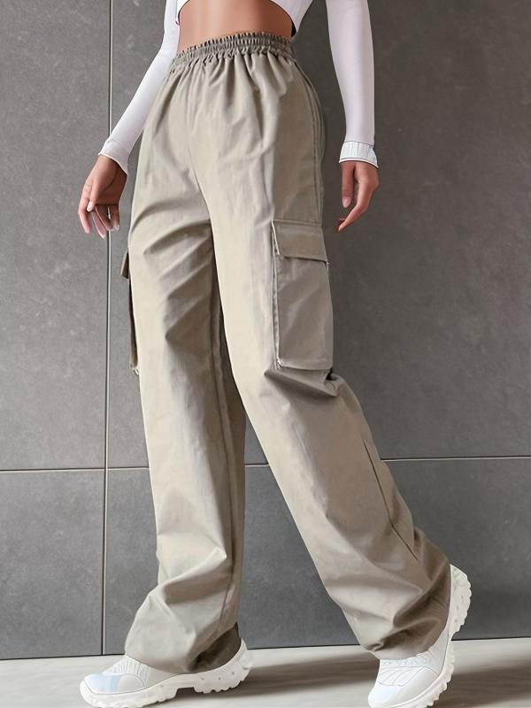 Cargo Pants High Waist Casual Wide Legs Sweatpants