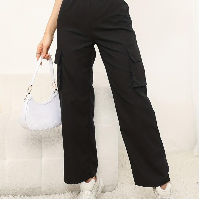 Cargo Pants High Waist Casual Wide Legs Sweatpants