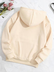 Drawstring Loose Hoodie Casual Hooded Sweatshirt