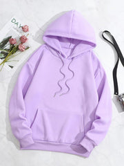 Drawstring Loose Hoodie Casual Hooded Sweatshirt