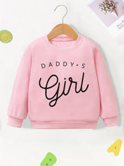 Girls Pullover Daddy's Girl Long Sleeve Sweatshirt