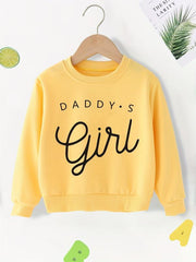Girls Pullover Daddy's Girl Long Sleeve Sweatshirt