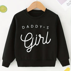 Girls Pullover Daddy's Girl Long Sleeve Sweatshirt