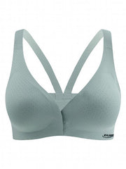 Front Open Button Full Coverage Bra Comfortable Seamless Push Up Intimates