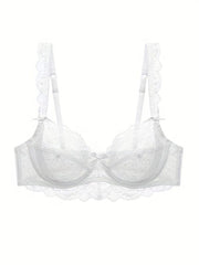 Lace Mesh Everyday Bras - Breathable & Preppy Style - Women's Lingerie