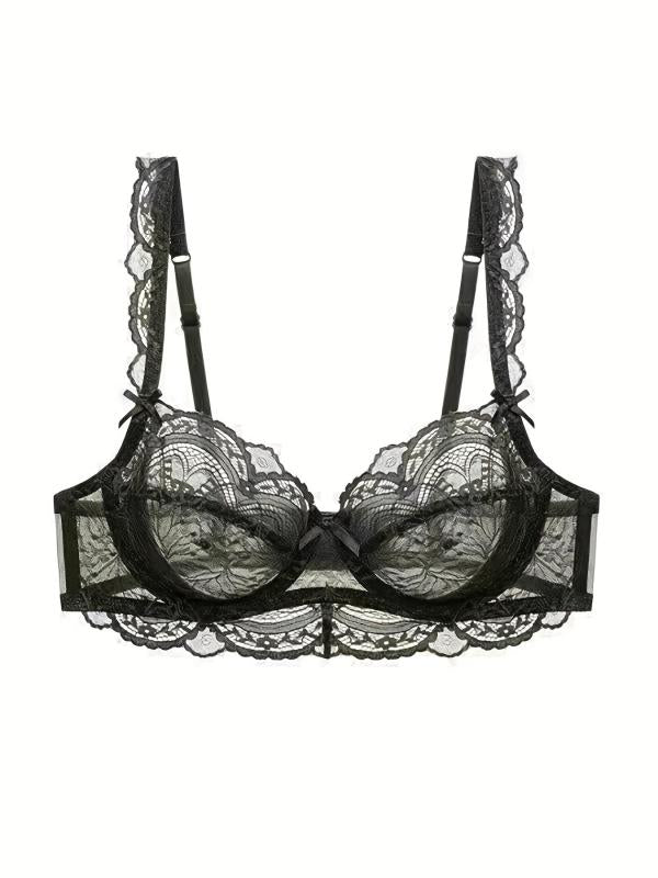 Lace Mesh Everyday Bras - Breathable & Preppy Style - Women's Lingerie