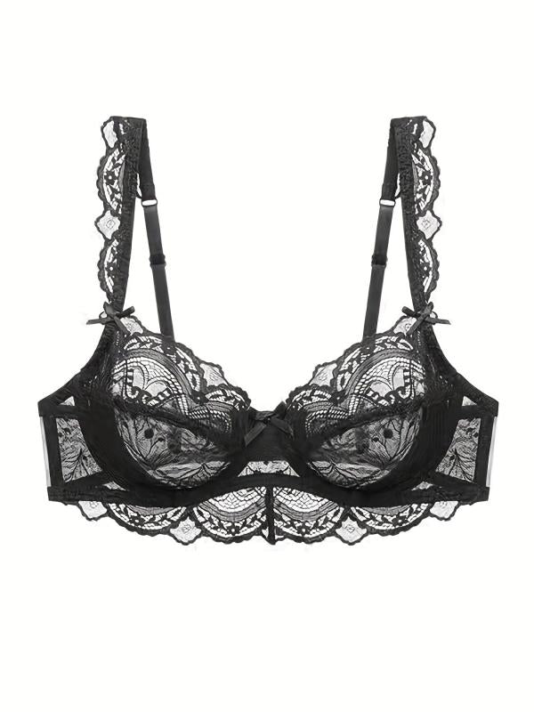 Lace Mesh Everyday Bras - Breathable & Preppy Style - Women's Lingerie