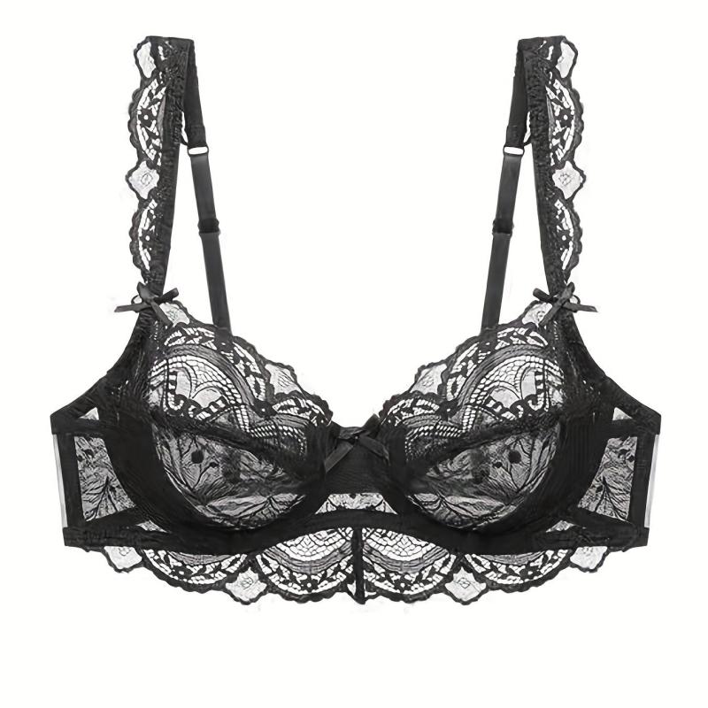 Lace Mesh Everyday Bras - Breathable & Preppy Style - Women's Lingerie