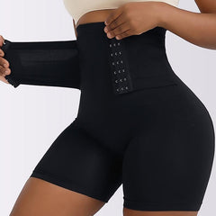 High Waist Tummy Control Panties Front Buckle Shaping Underwear