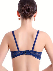 Lace Push Up Bra with Bow Tie Women's Lingerie