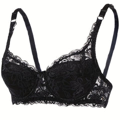 Lace Push Up Bra with Bow Tie Women's Lingerie