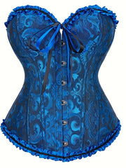 Strapless Corset Bustier Tummy Control Lace Up Body Shaper