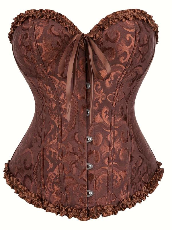 Strapless Corset Bustier Tummy Control Lace Up Body Shaper