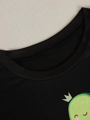 Avocado Print Short Sleeve Pajama Set