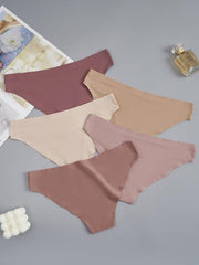5 Seamless Bikini Panties Comfy & Breathable Intimates Lingerie
