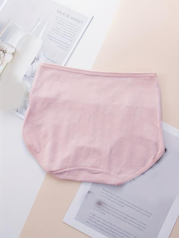 4pcs Soft Briefs High Waist Intimates Panties Women's Lingerie
