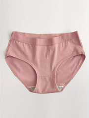4pcs Comfy & Breathable Solid Briefs Intimates Panties Women's Lingerie