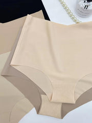 5 Pcs Women's Seamless Bikini Panties High Waist Stretch Panties