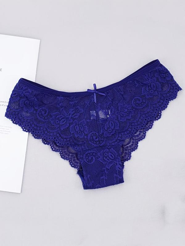 6 Pack Women's Lace Low Waist Panties