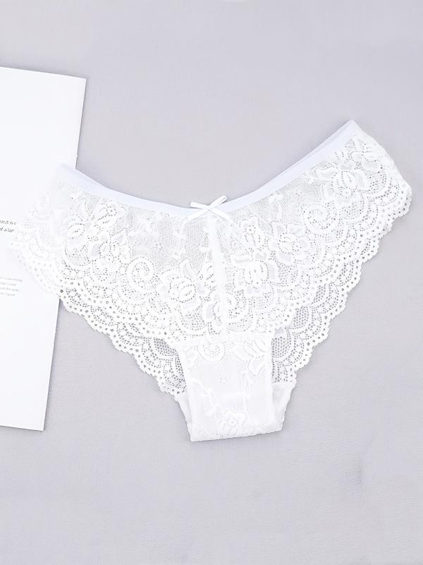 6 Pack Women's Lace Low Waist Panties