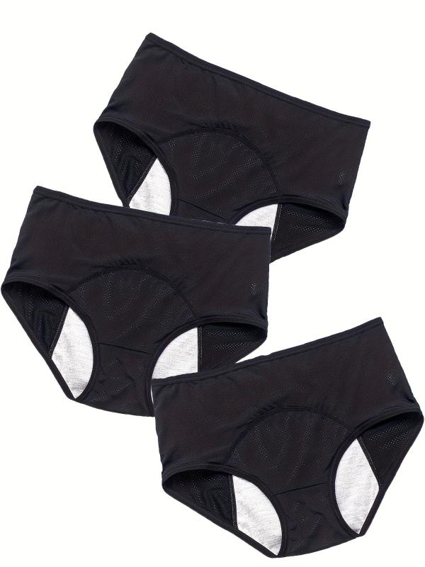3pcs Mesh Elastic Period Panties Leak Proof Physiological Panties