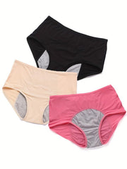 3pcs Mesh Elastic Period Panties Leak Proof Physiological Panties