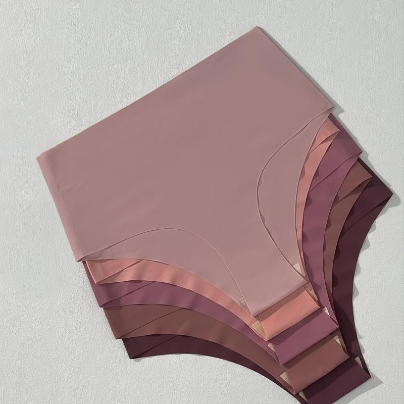 5pcs High Waist Seamless Mixed Panties Pack Women's Underwear