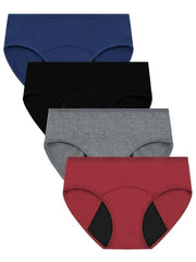 4pcs Menstrual Period Panties Full Coverage Leak-Proof Underwear