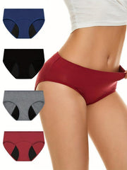4pcs Menstrual Period Panties Full Coverage Leak-Proof Underwear