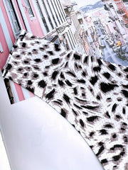 4pcs Leopard Print Thongs Sexy Low Waist Panties Women's Lingerie