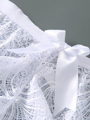 3 Pack Lace Bow Panties Assorted Colors Bikini Briefs Women's Underwear