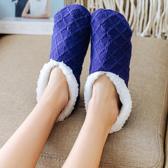 Women's Non Slip Plush Knitted Coral Fleece Socks