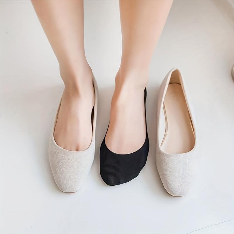 5 Pairs Invisible Non slip Socks Lightweight & Breathable Ankle Socks