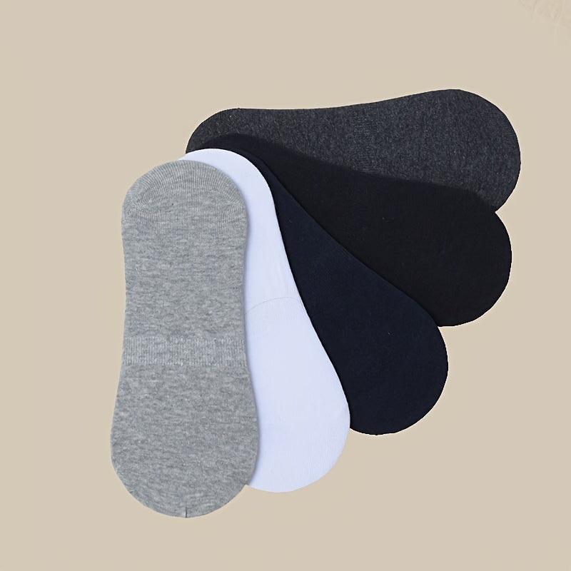 5 Pairs Women's Invisible Cotton Boat Socks