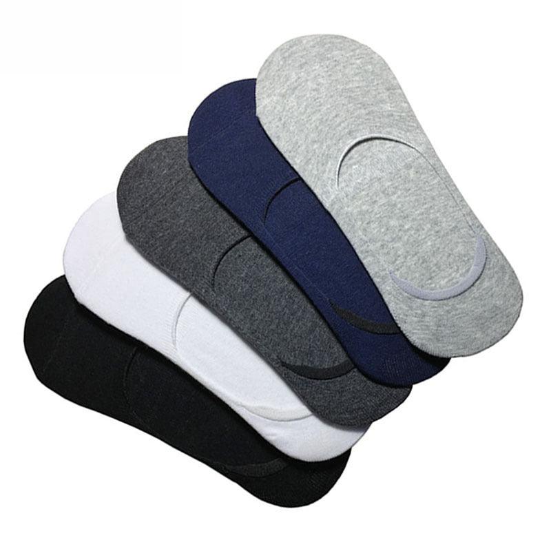5 Pairs Women's Invisible Cotton Boat Socks