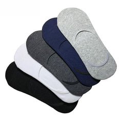 5 Pairs Women's Invisible Cotton Boat Socks